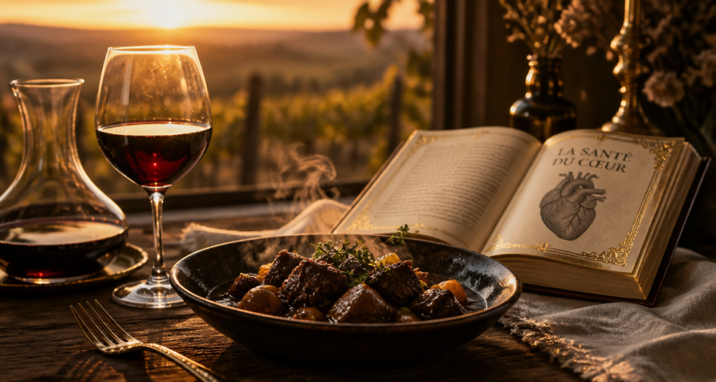 Bienfaits du vin rouge en image sur la santé