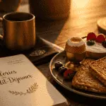 calories au petit dejeuner avec pain, œuf, avocat et fromage blanc