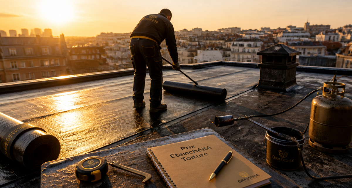 étanchéité toit terrasse prix au m2 artisan membrane