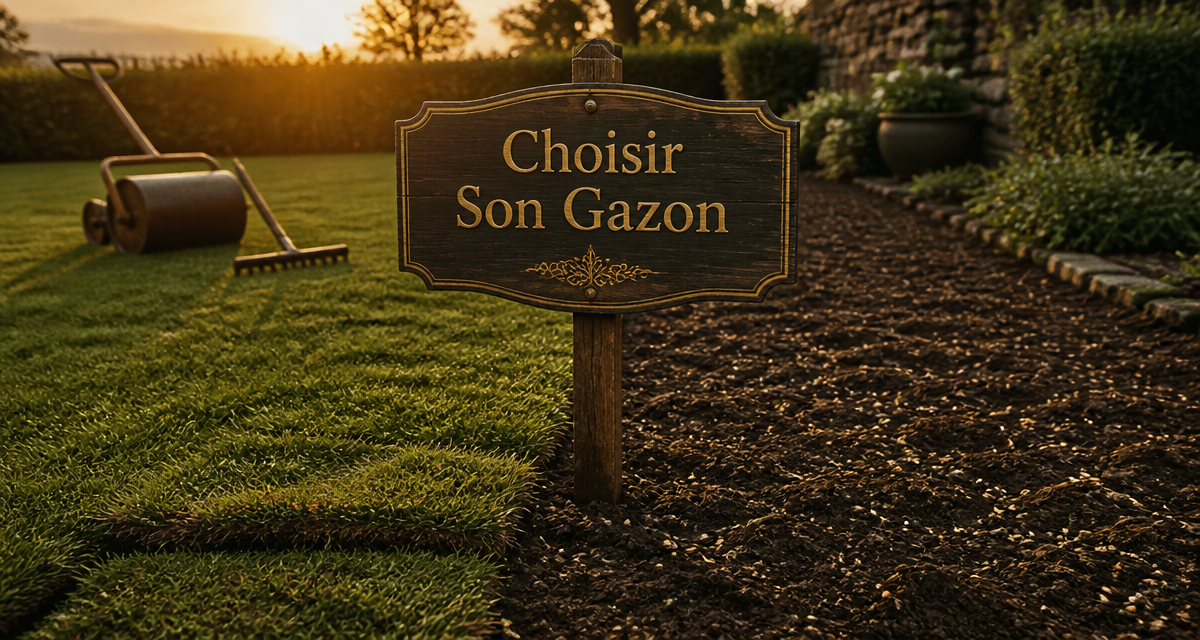 gazon herbe rouleau semis jardin