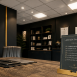 luminaire faux plafond élégant dans bureau