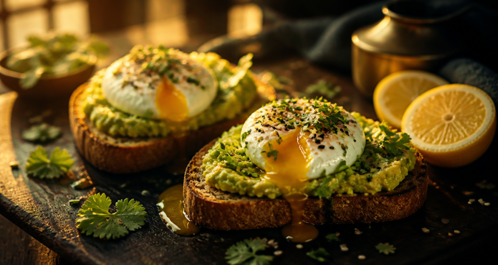 recettes toast avocat pain levain œuf poché