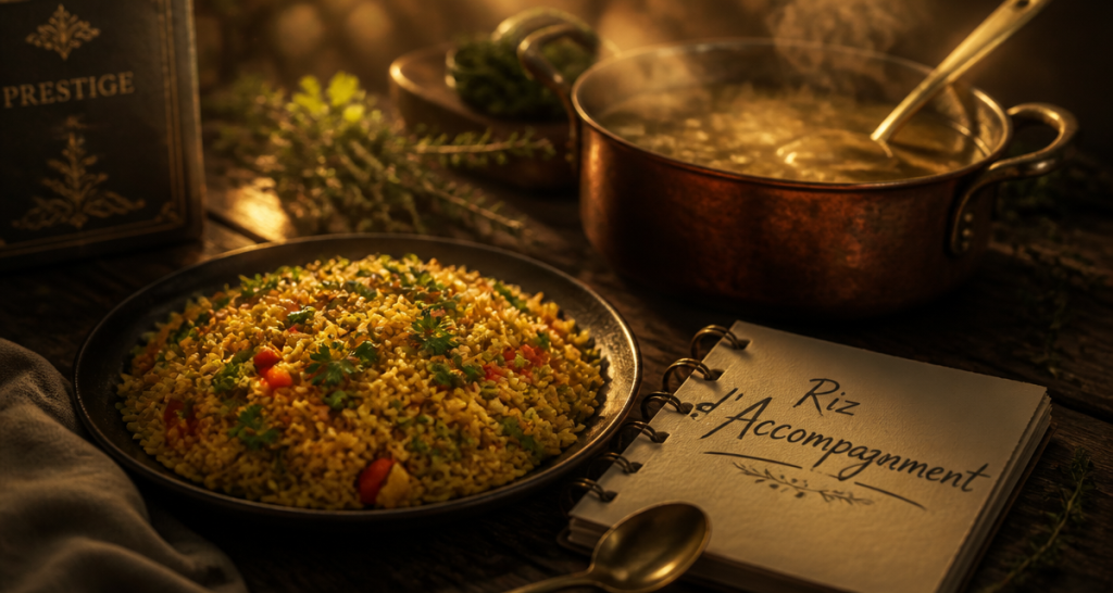 Riz en accompagnement recettes avec légumes et curcuma