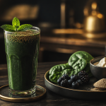 smoothie proteine pour maigrir vert épinards chia