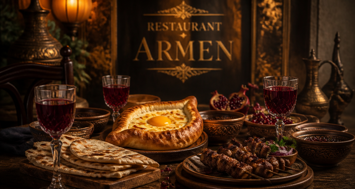 armen restaurant khatchapouri table lyon
