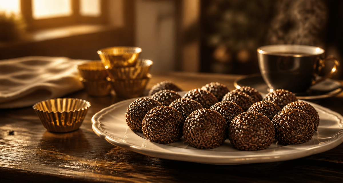brigadeiro brésilien chocolat vermicelles