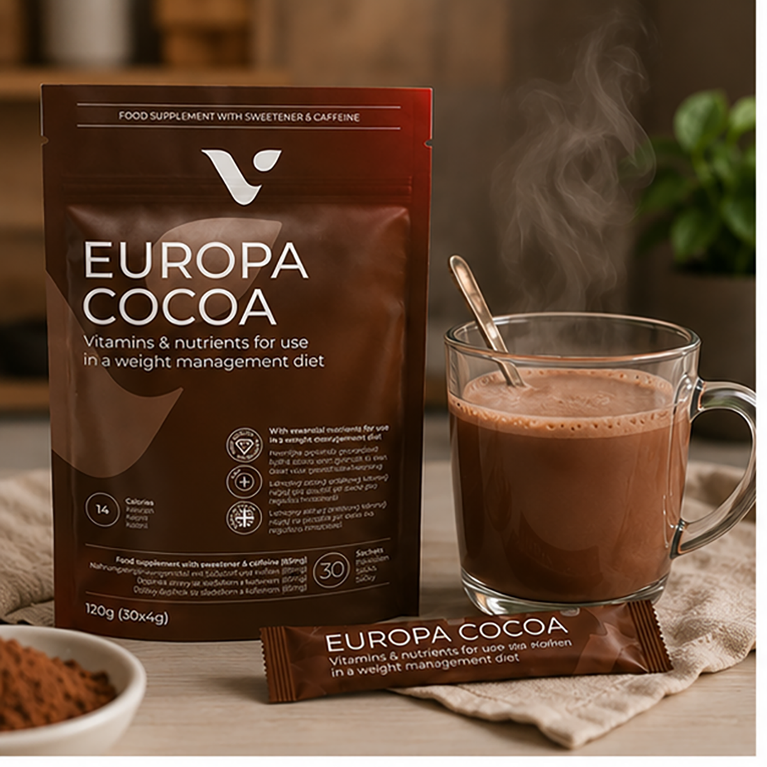 Valentus Europa Cocoa En Monodosis 4gr  | Cacao de Valentus | - Imagen 2