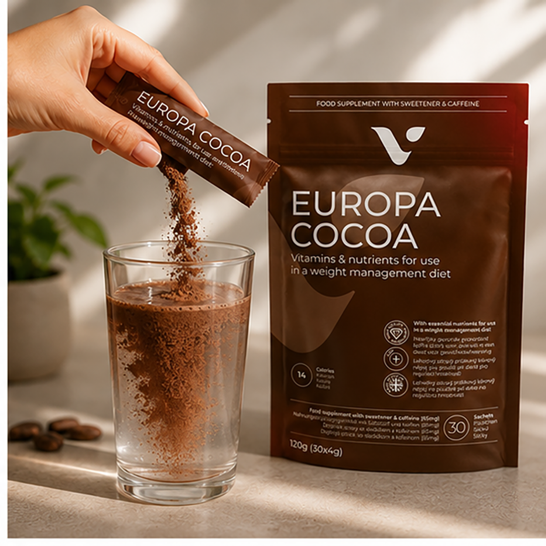 Valentus Europa Cocoa En Monodosis 4gr  | Cacao de Valentus | - Imagen 3