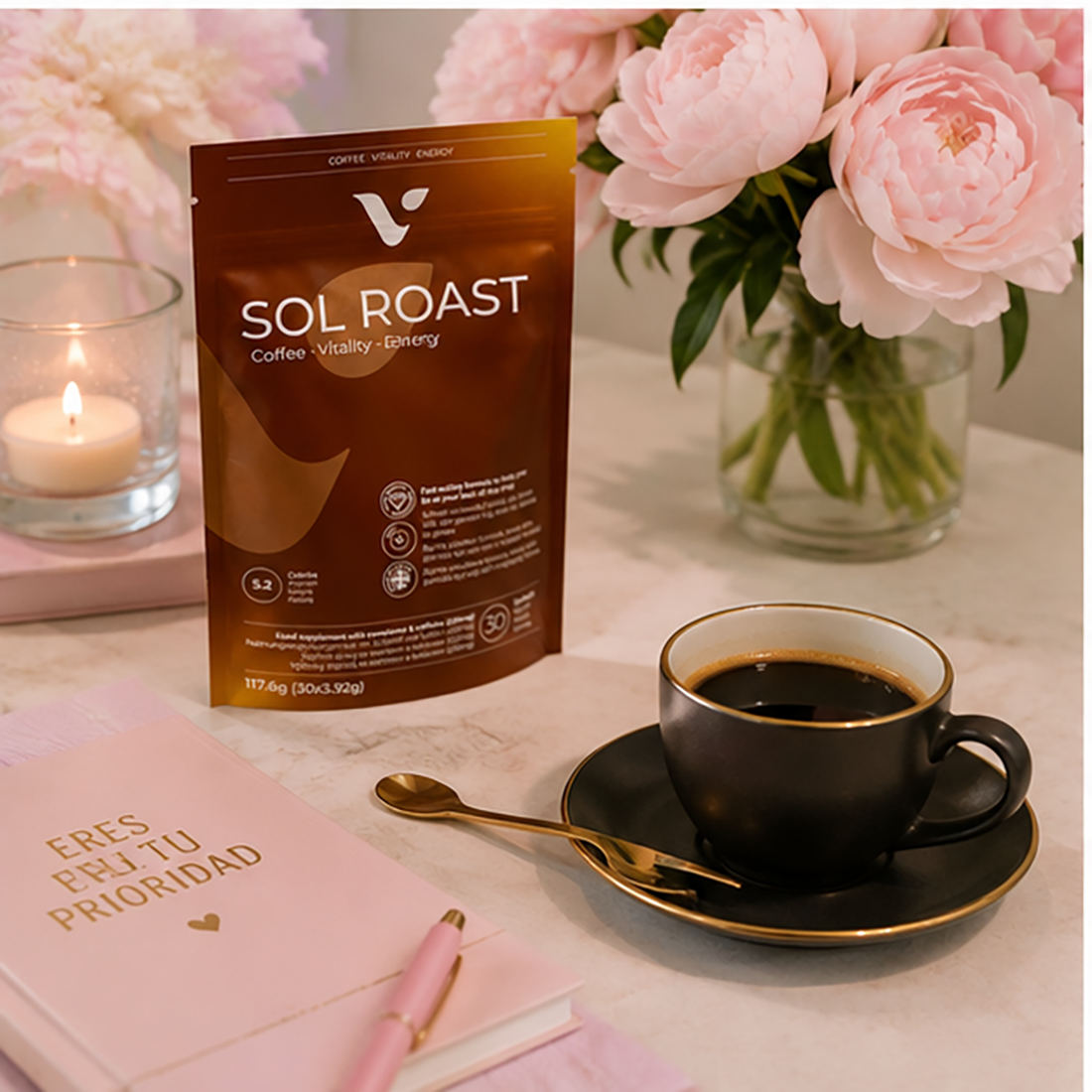 Café Valentus SolRoast | 30 Sobres Monodosis Café Sol Roast - Imagen 4