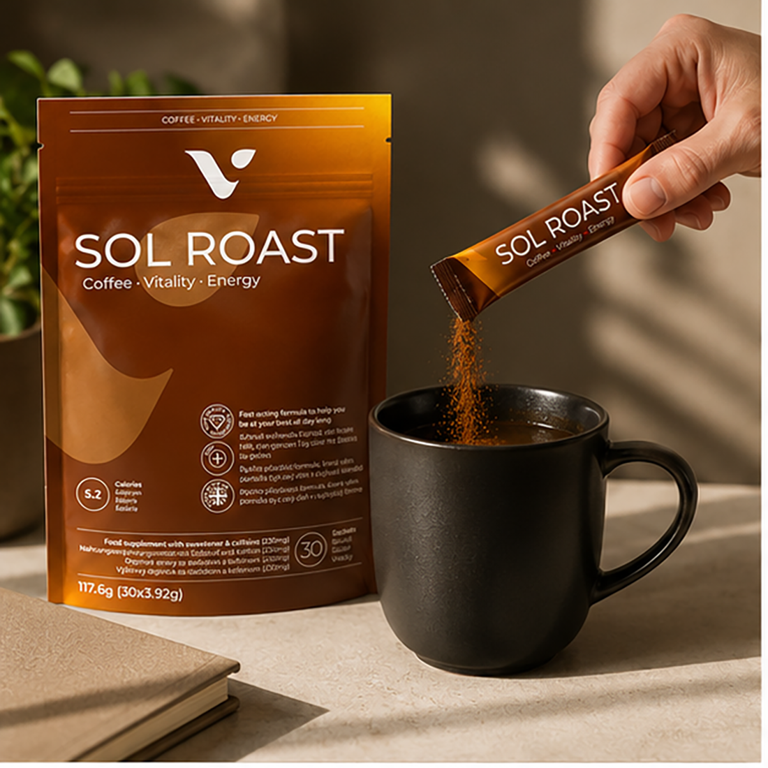 Café Valentus SolRoast | 30 Sobres Monodosis Café Sol Roast - Imagen 6