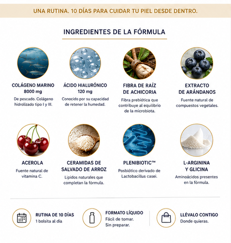 Collagen Boozt | Colágeno Zinzino Bebible | 8000mg Colágeno marino por dosis | 10 Dosis x  46ml - Imagen 3