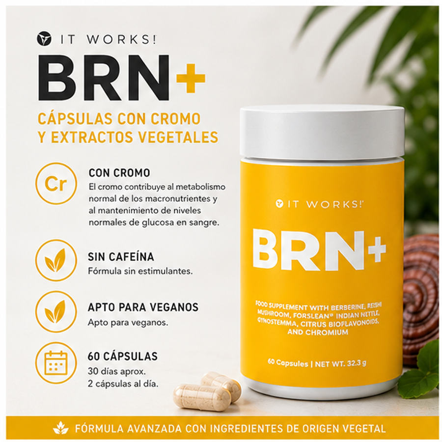 BRN+ IT WORKS! – Cápsulas para apoyar el metabolismo - Imagen 3