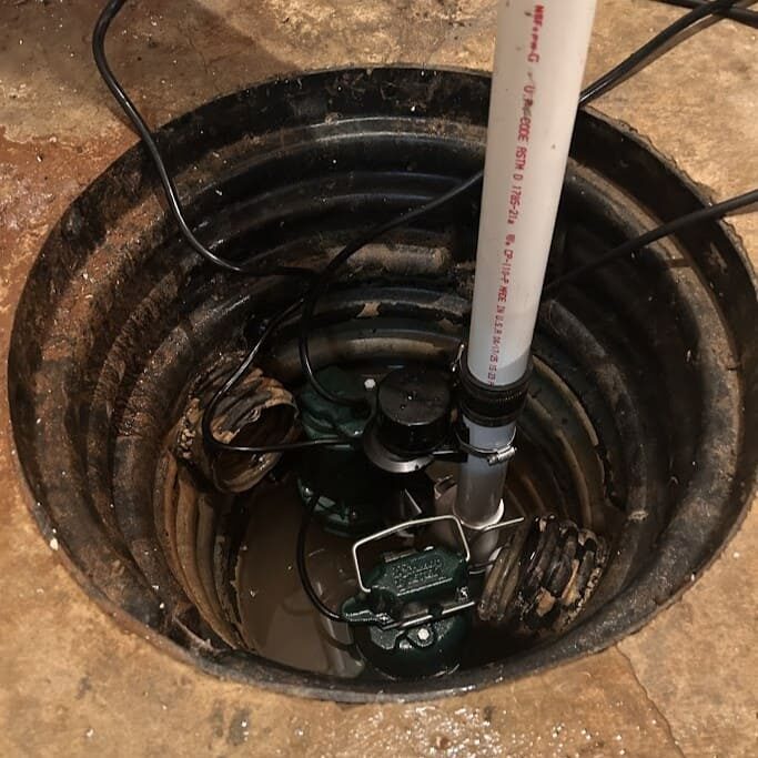 Residential-Sump-Pump-Installation-In-Basement-Pit