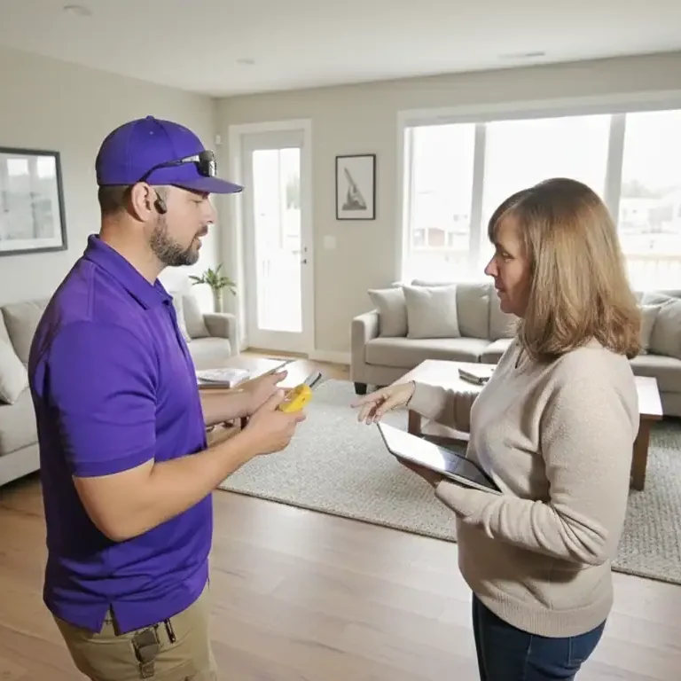 Plumber-Discussing-Home-Plumbing-Service-Estimate-With-Homeowner
