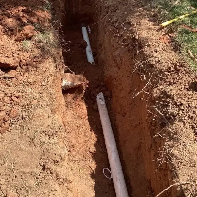 Sewer-Line-Installation-In-Excavated-Trench