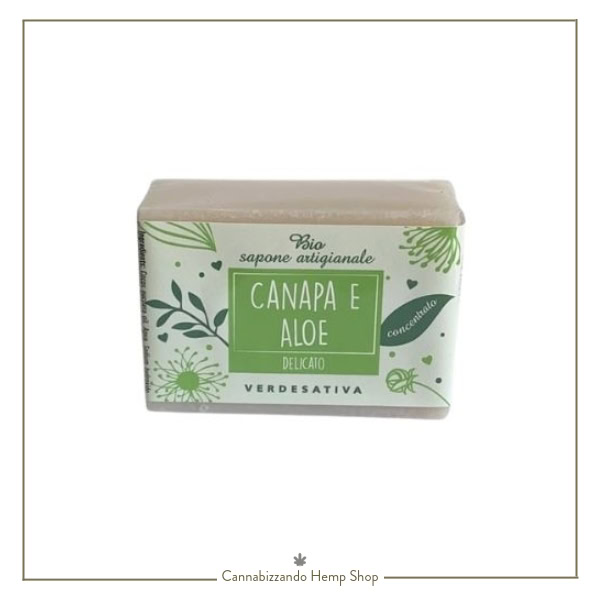 Sapone vegetale con Canapa e Aloe