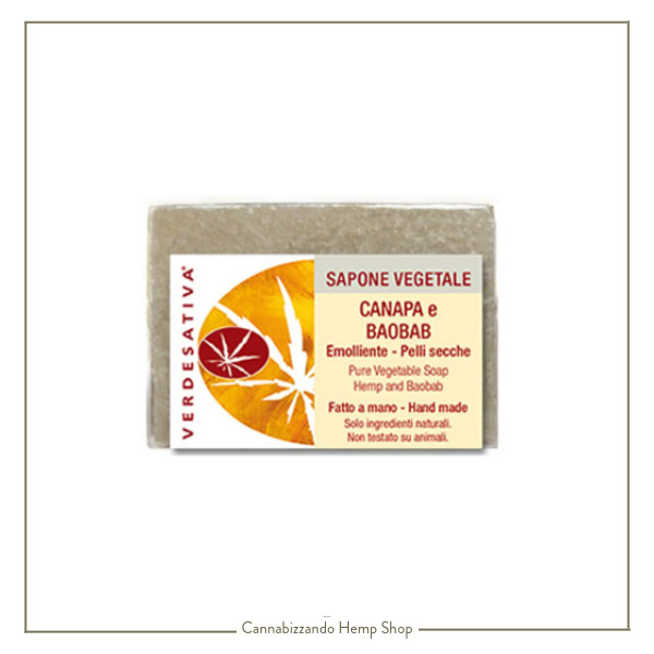 Sapone vegetale con Canapa e Baobab