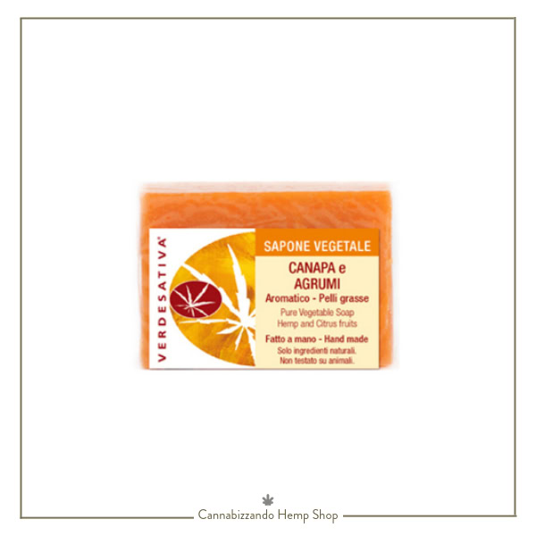 Sapone vegetale con Canapa e Agrumi