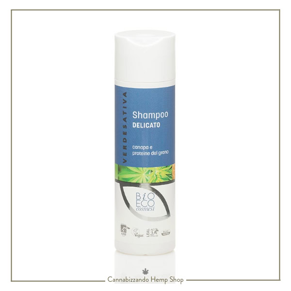 Shampoo Delicato con Canapa e Proteine del Grano