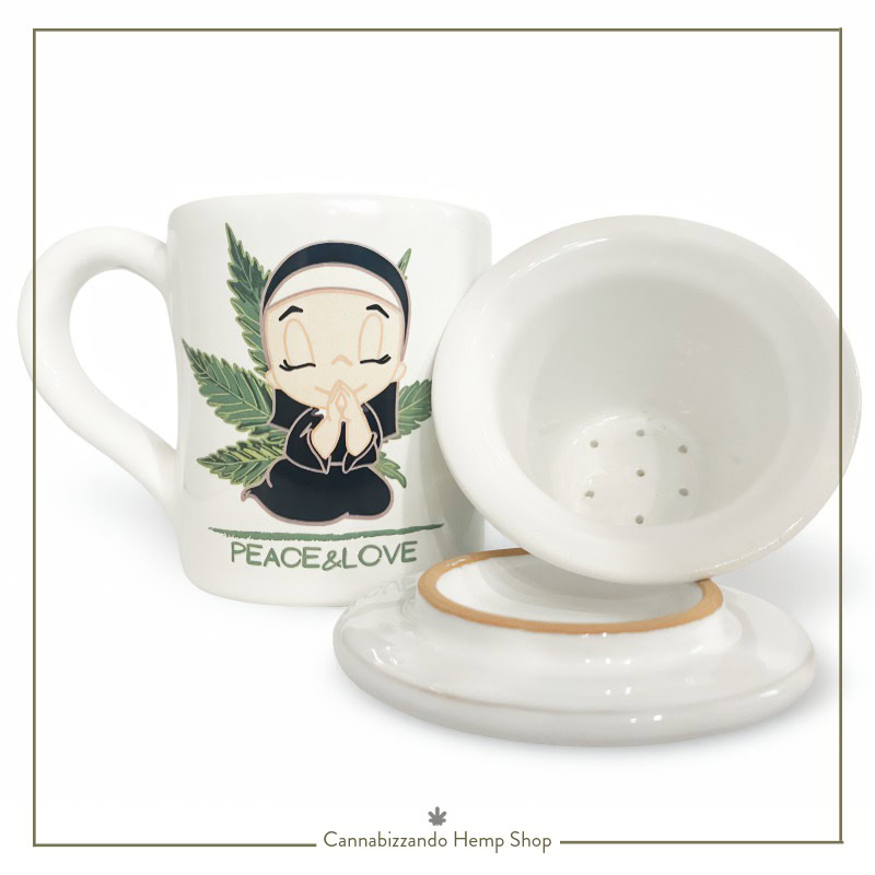 Tisaniera con Coperchio e Filtro in Ceramica