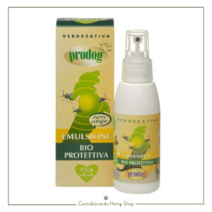 Emulsione protettiva Spray Prodog Spray no-gas è un repellente antiparassitario totalmente naturale coadiuvante nella protezione dei nostri amici pelosi