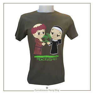 Smile T-SHIRT Uomo in cotone 100% organico design unico e originale
