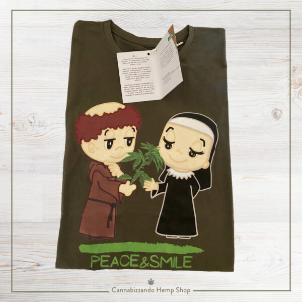 Smile T-SHIRT Uomo in cotone 100% organico