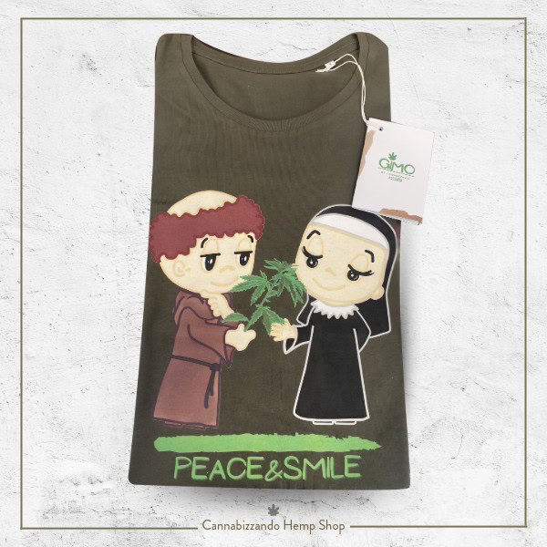 T-SHIRT Donna in cotone 100% organico - Mod. Smile