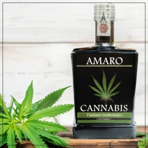 Un amaro diverso, dal sapore equilibrato, pungente con un retrogusto leggermente nocciolato conferito dai semi di canapa.