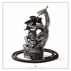 Narghilè DRAGON in resina 2 tubi - 35cm
