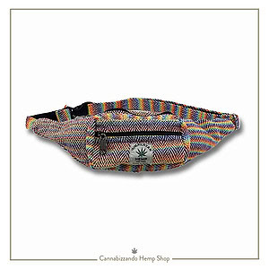 Marsupio RAINBOW - in canapa himalayana fatto a mano