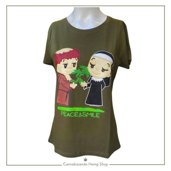 T-SHIRT Donna in Cotone 100% organico – Mod. Smile
