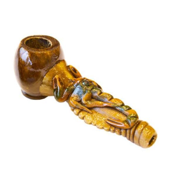 Pipa in Legno - Handmade Wooden Pipe SCORPION - immagine 2