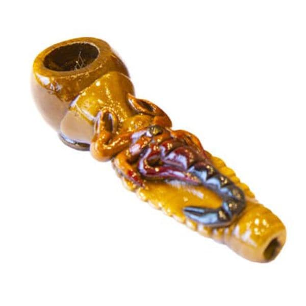 Pipa in Legno - Handmade Wooden Pipe SCORPION - immagine 3