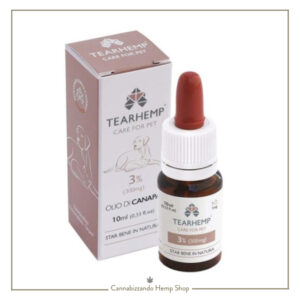 Tearhemp CBD Oil 3% Full Spectrum Care For Pets Formulato con CBD di alta qualità, favorisce il benessere degli animali domestici
