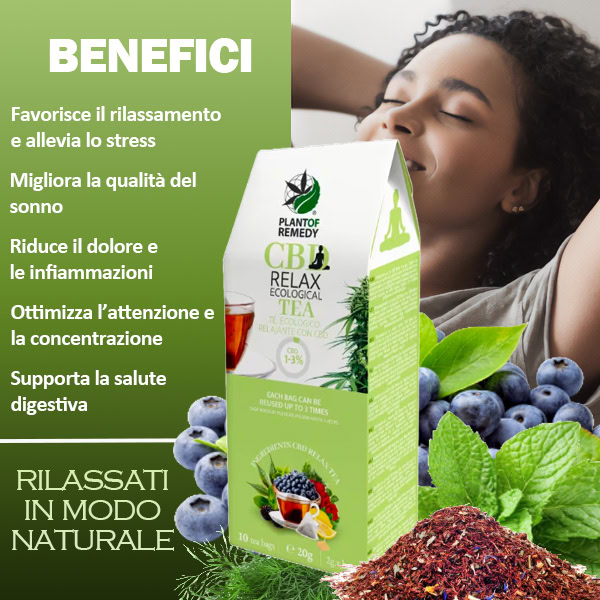 CBD Relax Tea Tisana Rilassante - Plant of Remedy - immagine 2