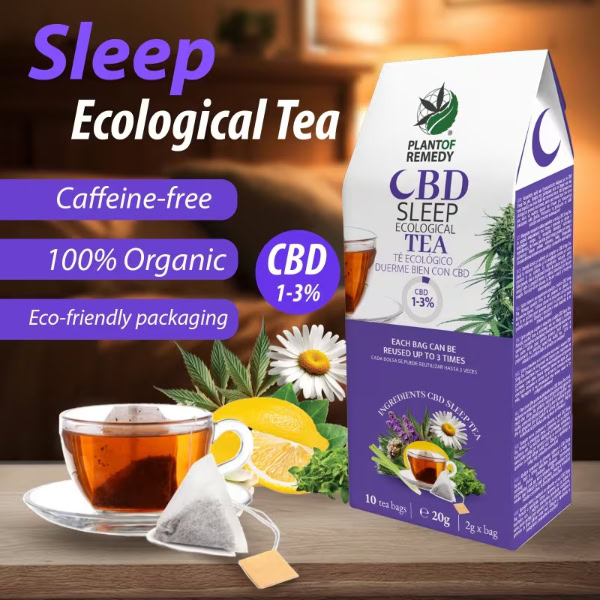 CBD Sleep Tea Tisana contro l'Insonnia - Plant of Remedy - immagine 3