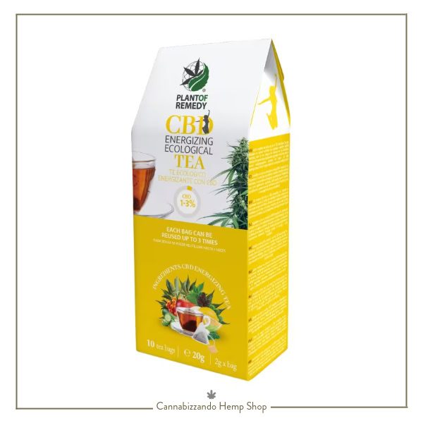 Una tisana energizzante e rivitalizzante ideale per ritrovare energia e benessere, CBD Energizing Tea è formulata con ingredienti 100% naturali senza aggiunta di coloranti o aromi artificiali