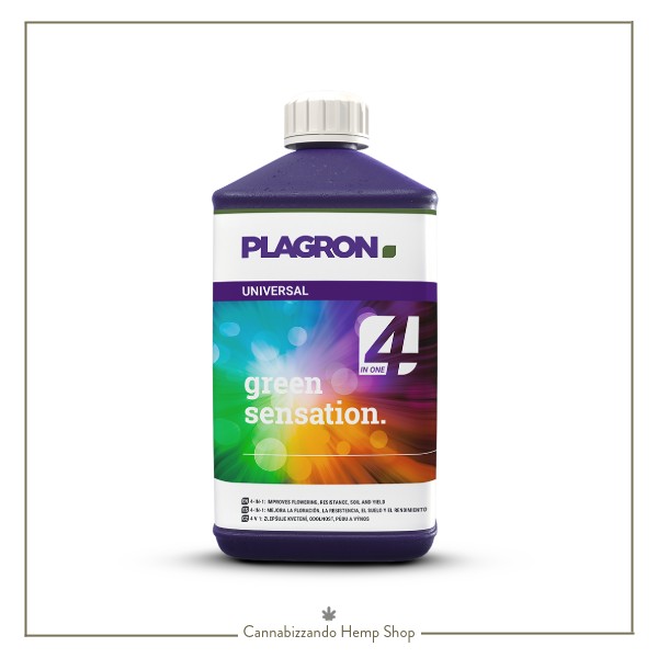 Green Sensation di Plagron è uno stimolatore di fioritura a BASE ORGANICA miscelata a SALI MINERALI PURISSIMI, sviluppato per ottenere risultati ottimali