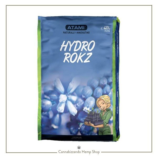 L'Argilla Espansa Olandese (Hydro Rokz) di Atami è trattata per eliminare impurità, sterilizzata e a pH stabile. Dimensione 8-16mm. Adatta in idroponica, aeroponica e per mix con terricci.