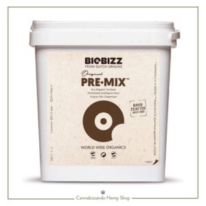 BIOBIZZ PRE MIX è un fertilizzante biologico ed è utilizzato per rinvigorire qualunque terriccio o composta senza terriccio.