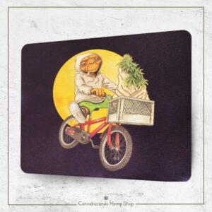 MOUSE PAD Alien- tappetino per mouse in gomma antiscivolo misure: 24X20X1 cm colore sfondo: nero- Linea Gimo