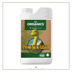 Fertilizzante organico al 100% OG Organics Ancient Earth di Advanced Nutrients migliora la struttura del suolo aumentandone il potere chelante.