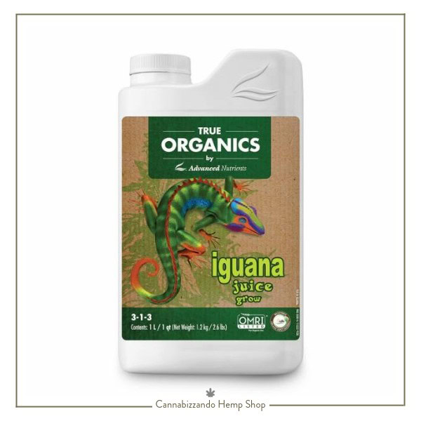 Ricco di proprietà benefiche per le piante, OG Organics Iguana Juice Grow di Advanced Nutrients è una soluzione completa per una vegetazione biologica rigogliosa, specificamente progettato per l'uso con diversi substrati di coltivazione.