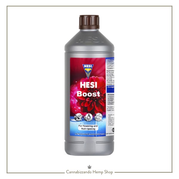 Hesi Boost è un attivatore di fioritura e concime per foglie allo stesso tempo che garantisce una rendita migliore e maggiore resistenza delle piante. Adatto per tutte le piante e tutti i substrati