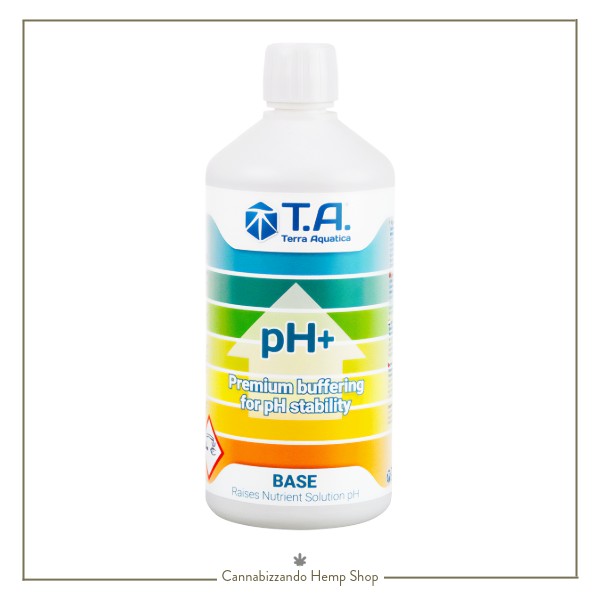 Terra Aquatica pH+ Controllo premium del pH e fonte di silice per idroponica, cocco e terra, una formula perfetta per le coltivazioni in idroponica