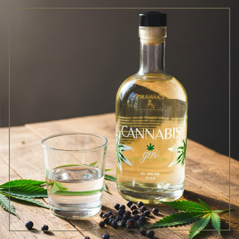 CANNABIS GIN è un gin artigianale con infusione di semi di canapa, un prodotto italiano che nasce dalla collaborazione con una delle maggiori distillerie italiane. Un gin di carattere, unico e prodotto con materie prime accuratamente selezionate. Il futuro è verde. Riscopriamo i prodotti agricoli italiani del passato... noi di Cannabizzando lo facciamo attraverso la canapa.