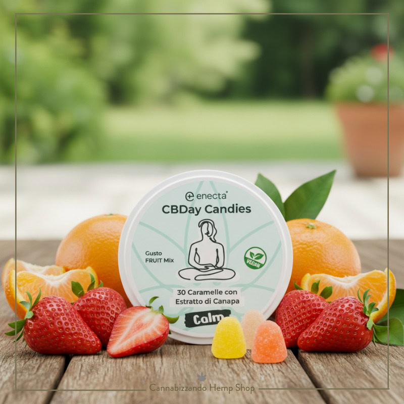 caramelle rilassanti CBDay: un supporto per alleggerire le tensioni nelle giornate intense, attenuare l’irritabilità e migliorare la concentrazione