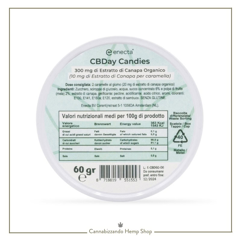 caramelle rilassanti CBDay: un supporto per alleggerire le tensioni nelle giornate intense, attenuare l’irritabilità e migliorare la concentrazione