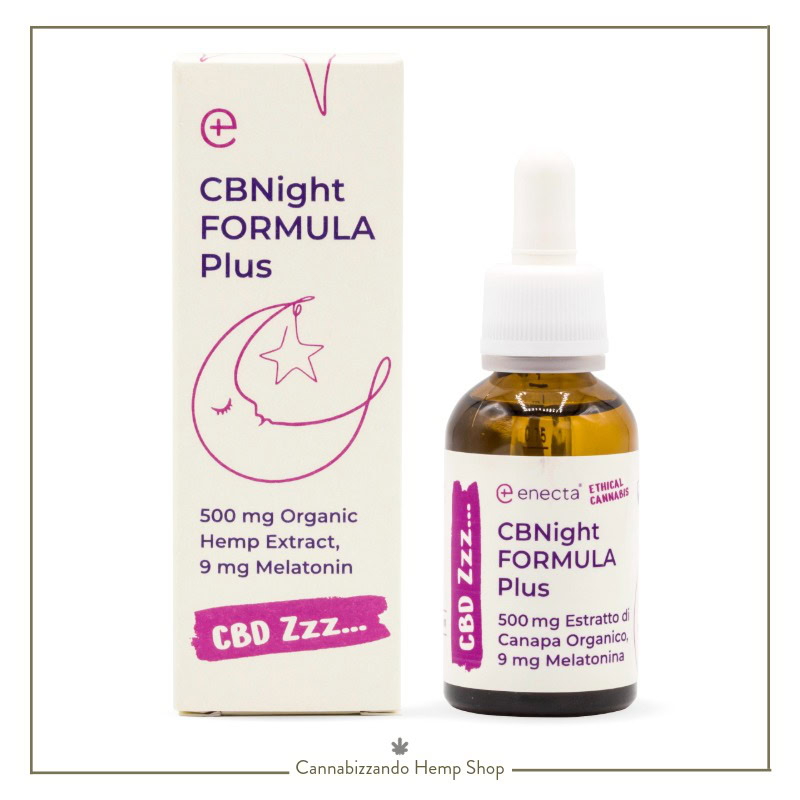 Enecta - Linea CBNight Plus: olio di CBD e CBN per dormire notti serene